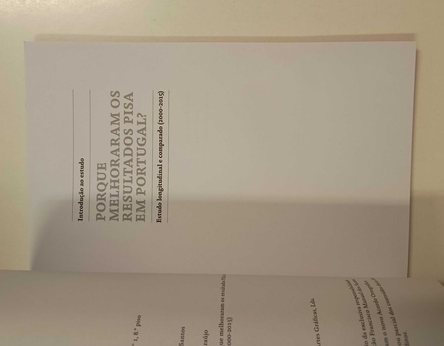 Introdução ao estudo porque melhoram os resultados PISA em Portugal