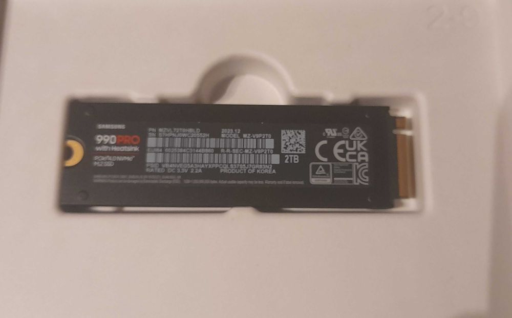 Samsung 990 PRO Heatsink 2TB M.2 PCIe Dysk SSD MZ-V9P2T0GW