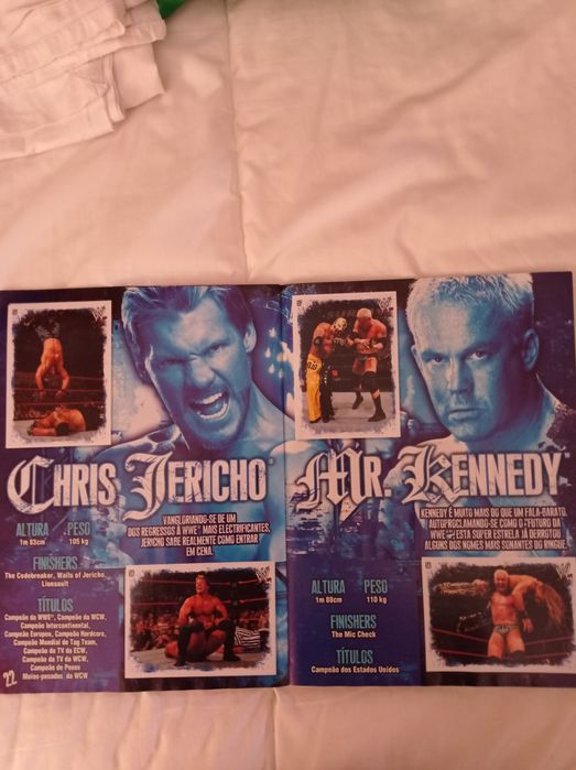 Coleção caderneta de cromos Warivals/ Wrestling