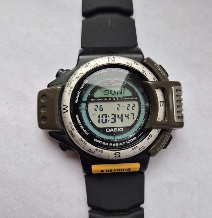 Zegatek Vintage Casio Pathfinder ATC-1200 triple sensor
