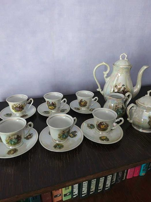 Вінтажний кавовий сервіз 15 елементів ідеал Югославія