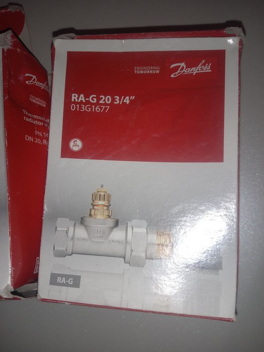 Термостатичний радіаторний клапан прямий Danfoss 3/4