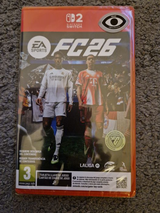 FC26 Switch 1 e 2 Selados + Mario Rabbids