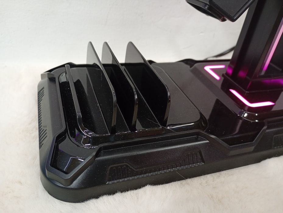 Stojak na słuchawki i pady rgb uchwyt gaming led