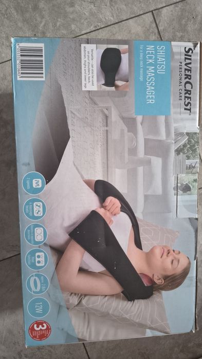 Shiatsu masażer karku Silvercrest jak nowy