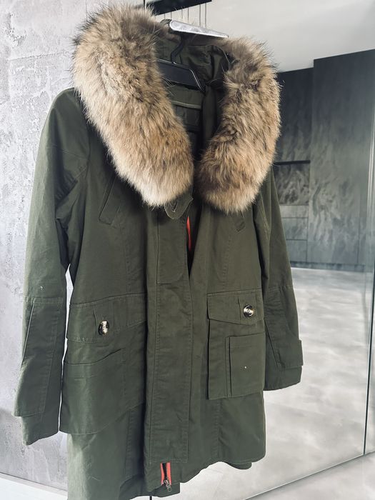 Parka z naturalnym jenotem