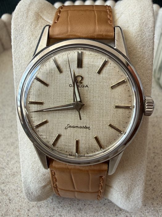 Omega Seamaster Ref. 14390 "Linen Dial" 1961 – Stan Gabinetowy | Pełny Serwis | Gwarancja do 02/2027