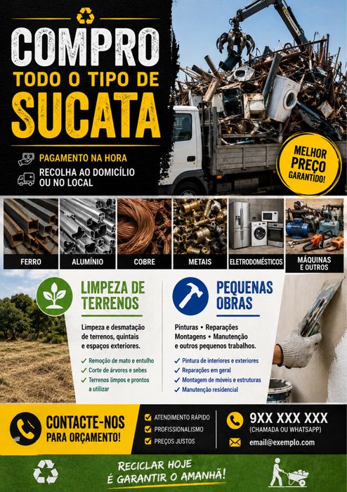 Compro sucata ou faco limpeza