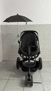 Carrinho Quinny Moodd Preto - Black com Chapéu de Sol