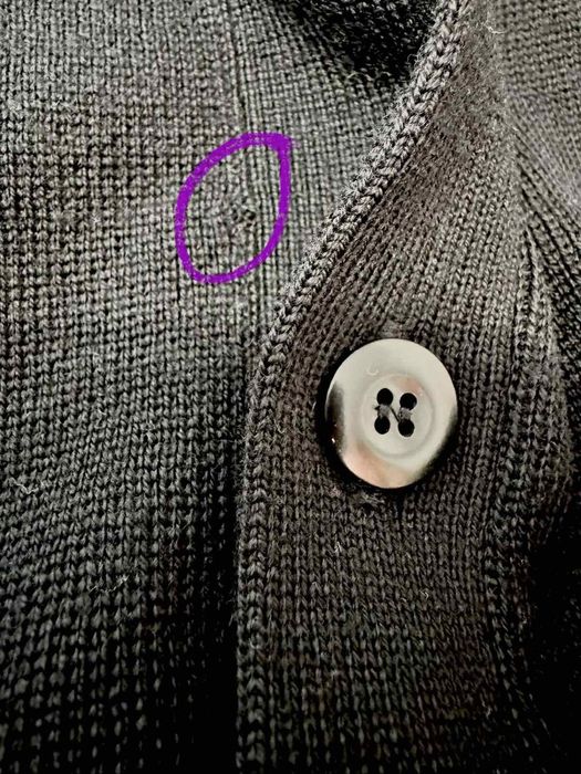 AMI Paris Red Heart Logo чоловічий вовняний кардиган