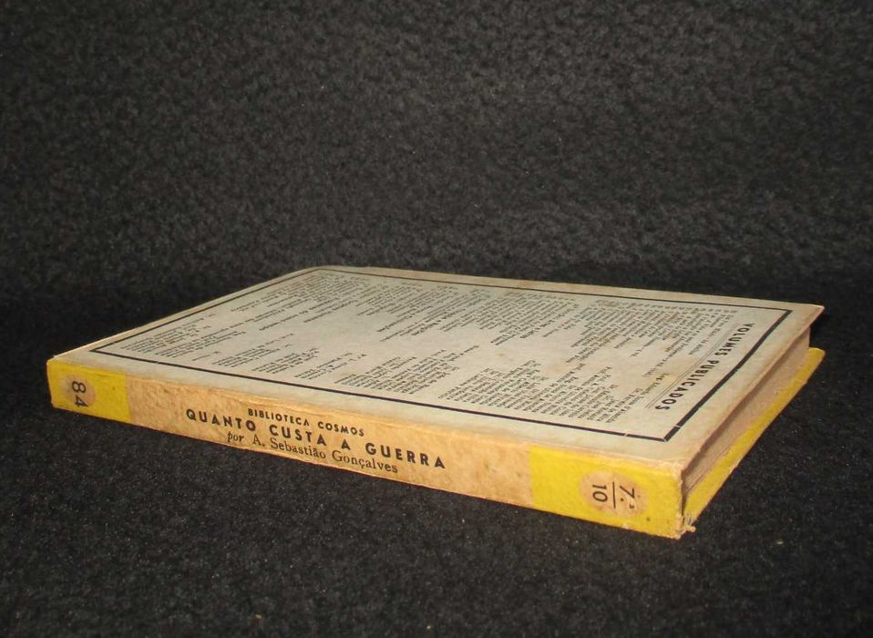 Livro Quanto Custa a Guerra António Sebastião Gonçalves