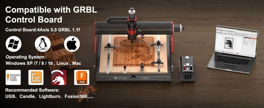 Maquina CNC 600x500 500w Nova