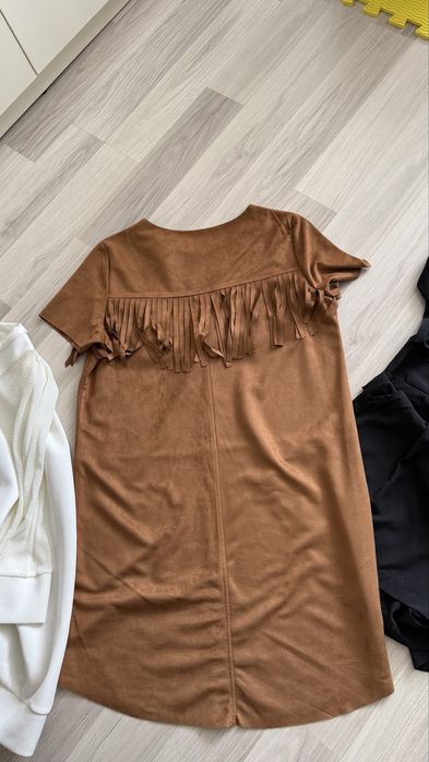 Сукня плаття шорти бохо бахрома zara boohoo