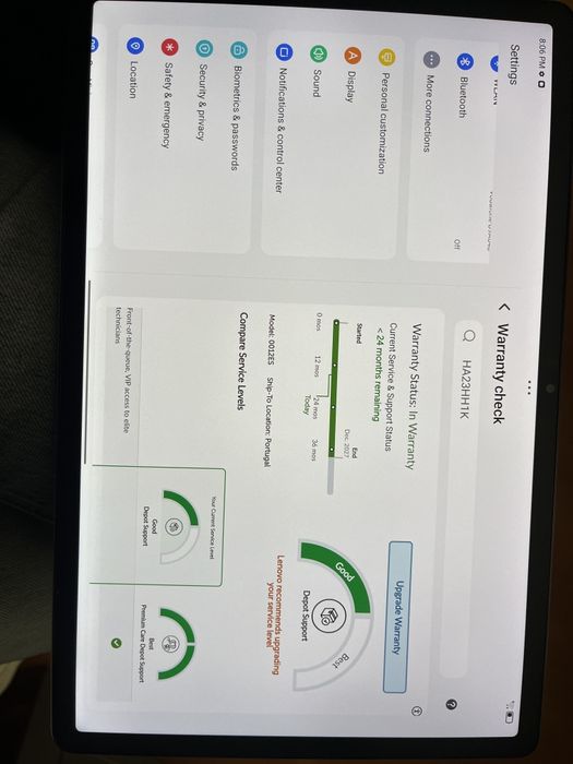 Lenovo Tap P12 ecrã Fosco