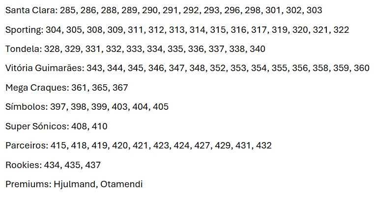 Cromos Liga Portuguesa 25/26