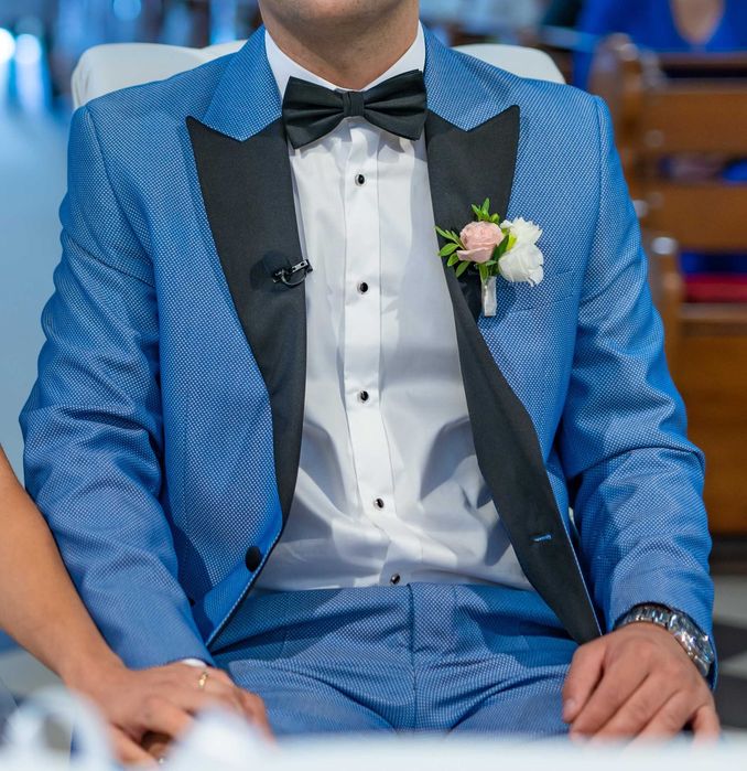 Ślubny garnitur smokingowy BONUS