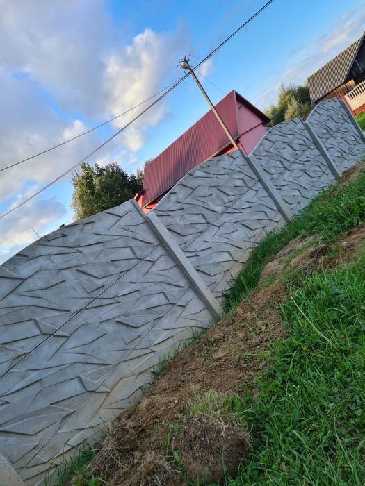 Płoty betonowe- montaże