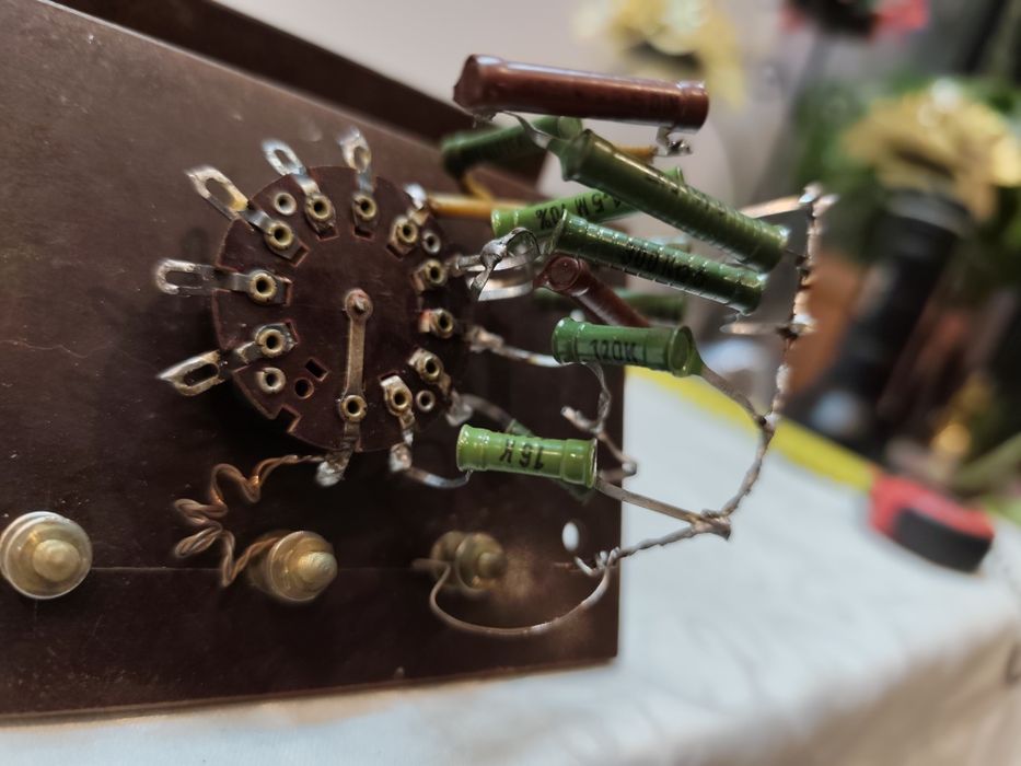 Stara Przystawka Pomiarowa PRL - Samoróbka DIY - Tekstolit