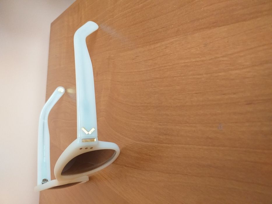 KENZO UNIKAT NOWE oryginalne okulary przeciwsłoneczne oprawki  biało- kremowe +etui damskie