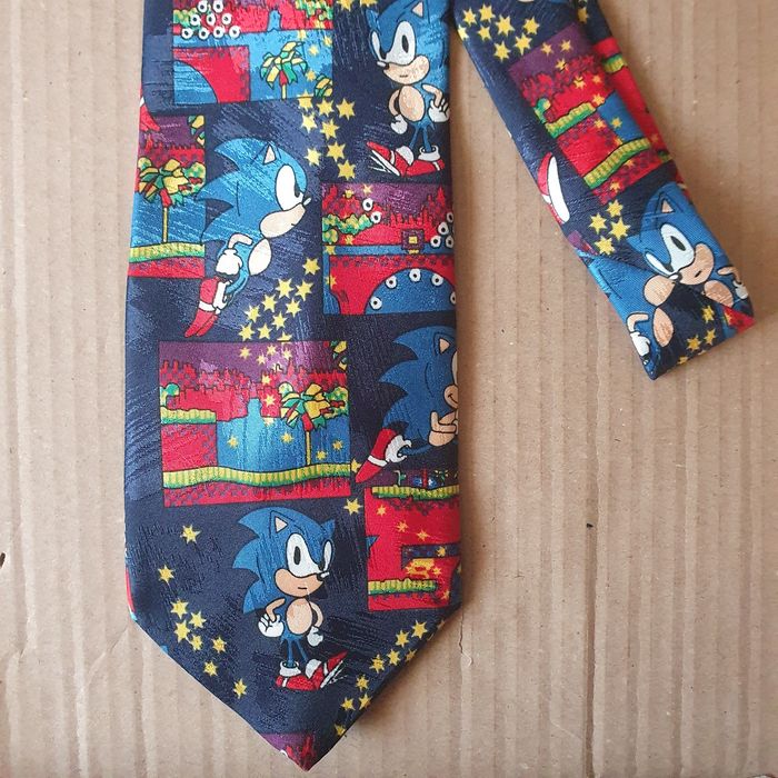 Krawat niebieski jeż Sonic(k-8) OK