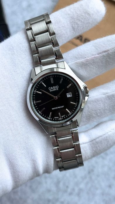 Наручний годинник Casio MTP-1183 Silver/Black | наручные часы | Касио