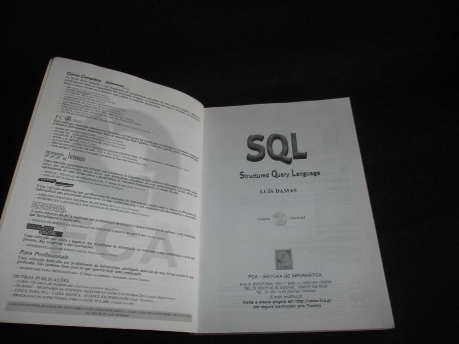 Livro SQL Structured Query Language Luís Damas