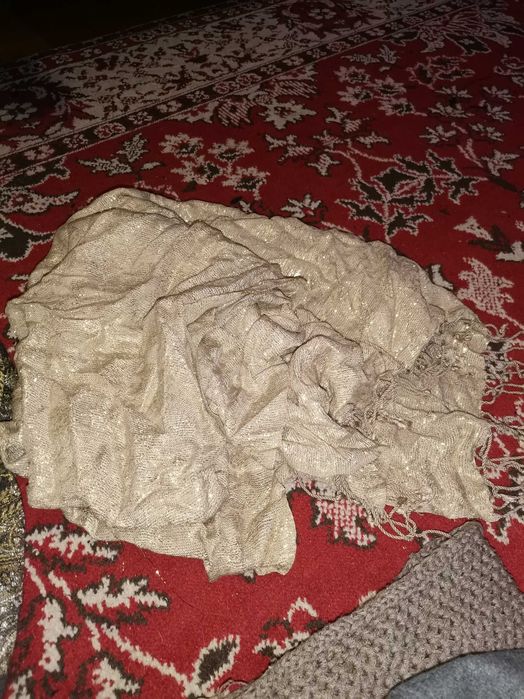 Набор берет и платок шифоновый шарф  шапка хомут кепка шерсть