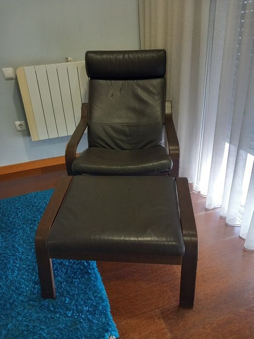 Cadeira Ikea em pele