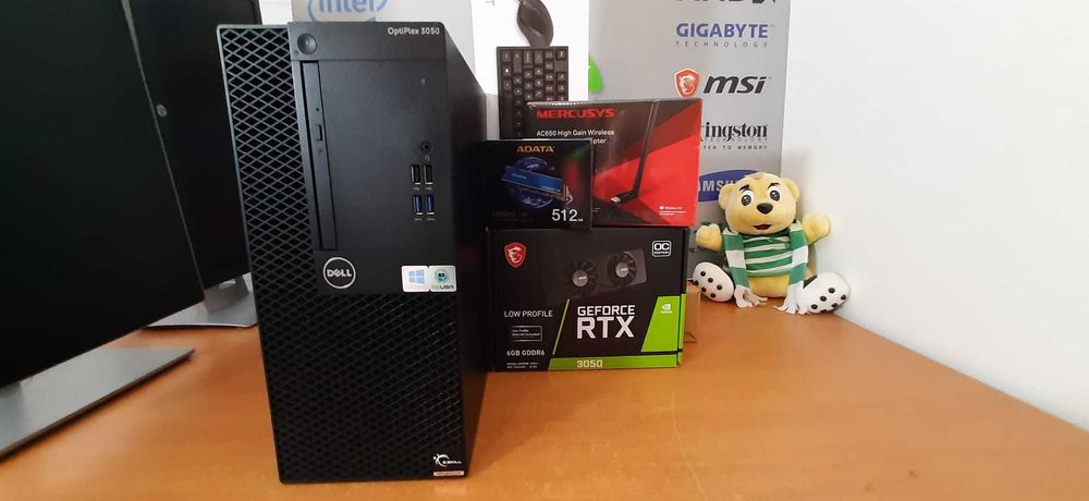 NF.66  Pç/Torre Gamer DELL 7ªG|i7-3.6G|16G|NVMe256+HD500|RTX3050-6G-D6|5G+BT|W11