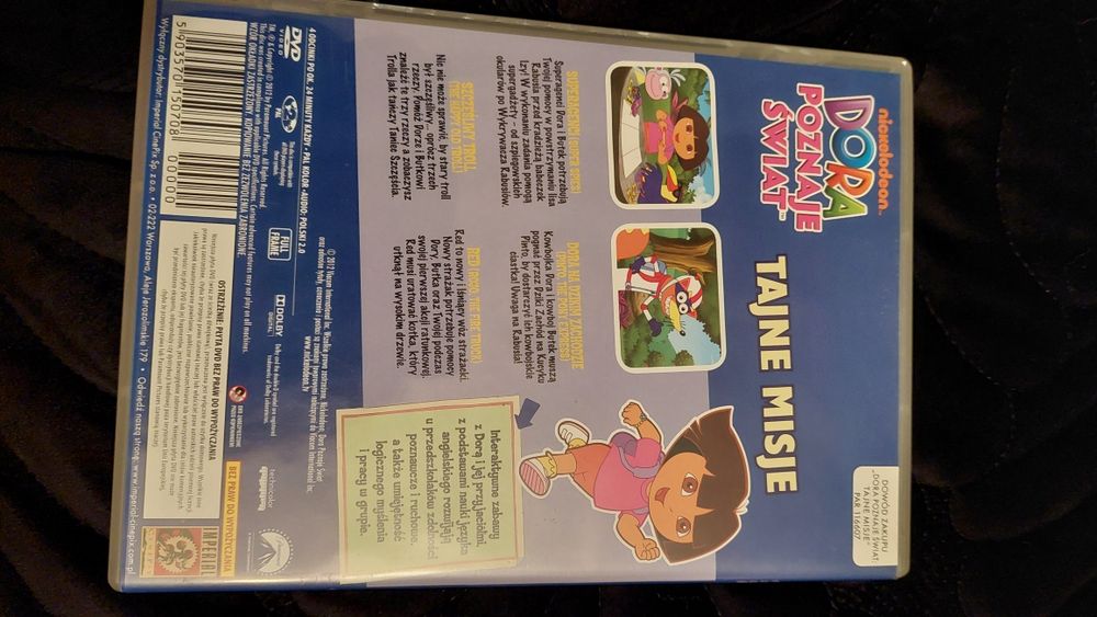 Film Dora poznaje świat tajne misje płyta DVD