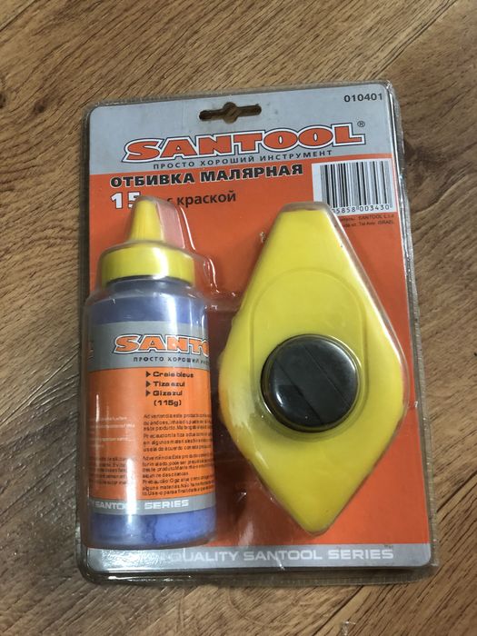 Малярная отбивка SANTOOL 15м с краской