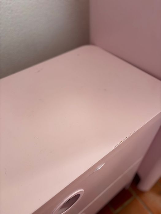Roupeiro + Cómoda IKEA BUSUNGE Rosa Claro