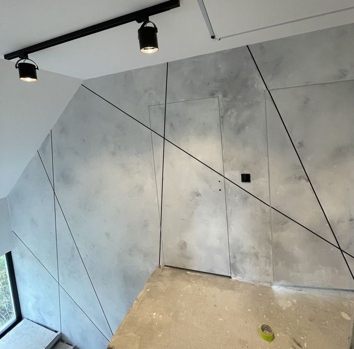 Tynki dekoracyjne / beton architektoniczny/ trawertyn / rdza