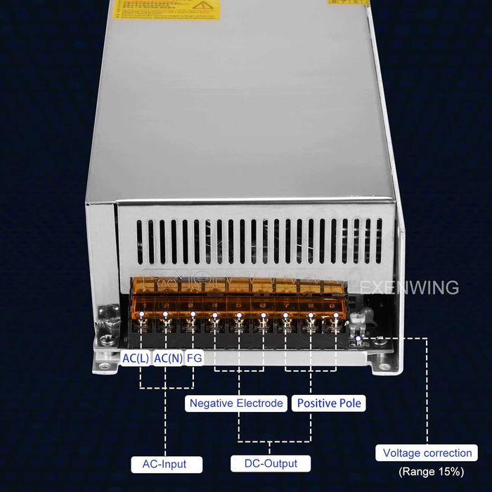 Zasilacz, transformator 24 V 50 A 1200 W uniwersalny zasilacz DC