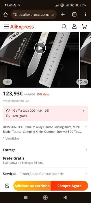 Navalha canivete Twosun