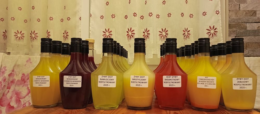 Żywy ocet jabłkowy. 500 ml.