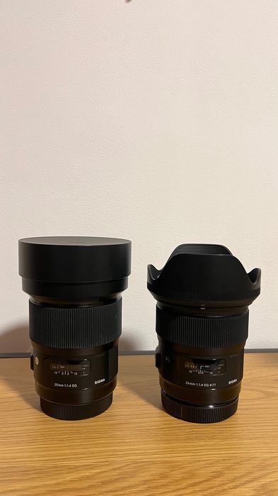 Sigma 20mm 1.4 + Sigma 24mm 1.4 + Adaptador Canon EF