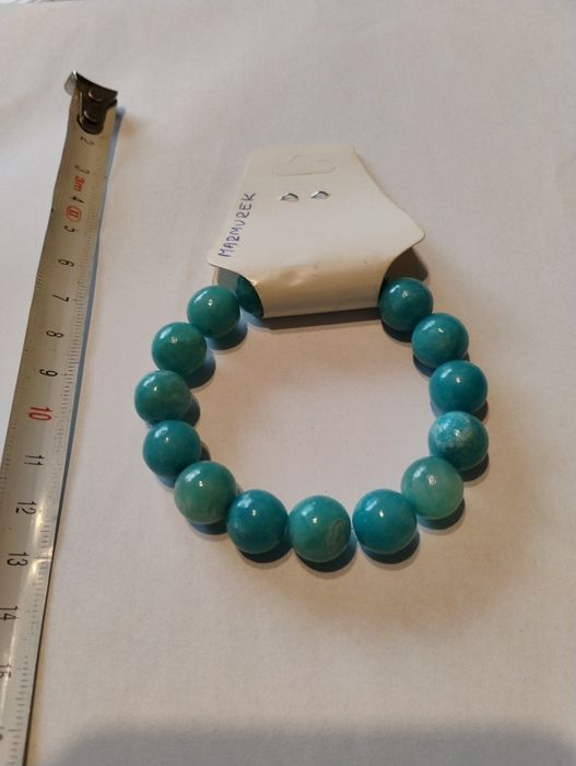Bransoletka turkusowa marmurek
