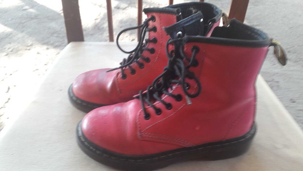 Dr.Martens розовые ботинки