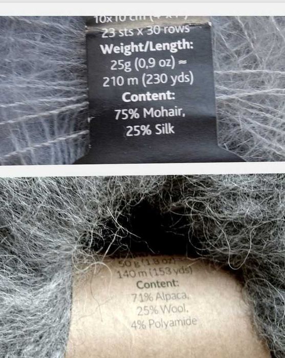 szary kaptur balaclava alpaka jedwab moher