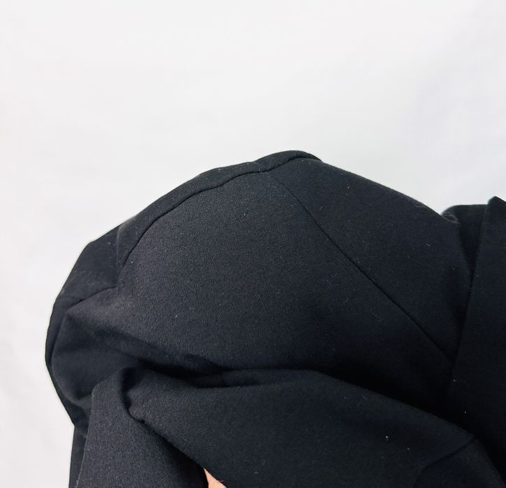 Czarna taliowana marynarka na jeden guzik XXL 44