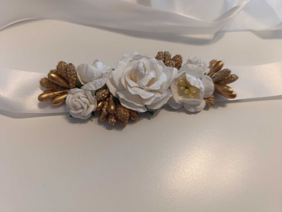 Pasek i opaska JULA, Milulove, kolor ecru