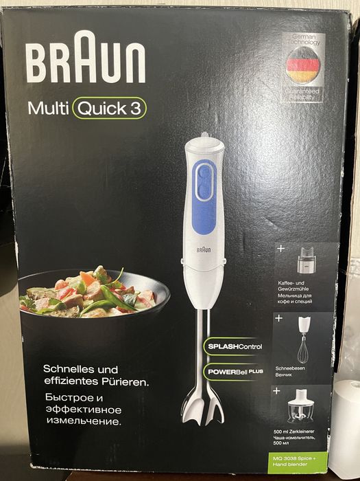 Новый блендер измельчитель Braun minipimer 3