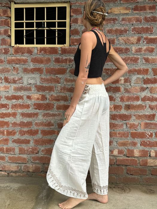 Spodnie etno bawełniane