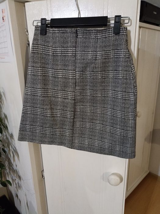 Spódnica w kratkę z kieszonkami Pepco zwężana