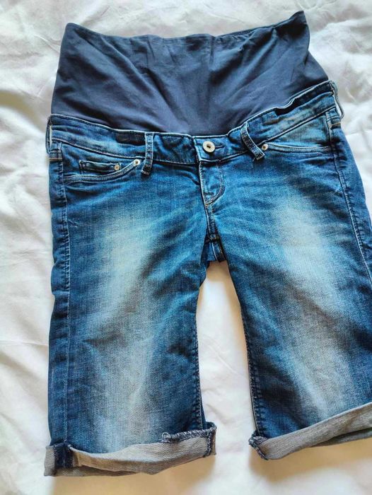 Джинсові Бріджи  H&M для вагітних майбутніх мам б/у