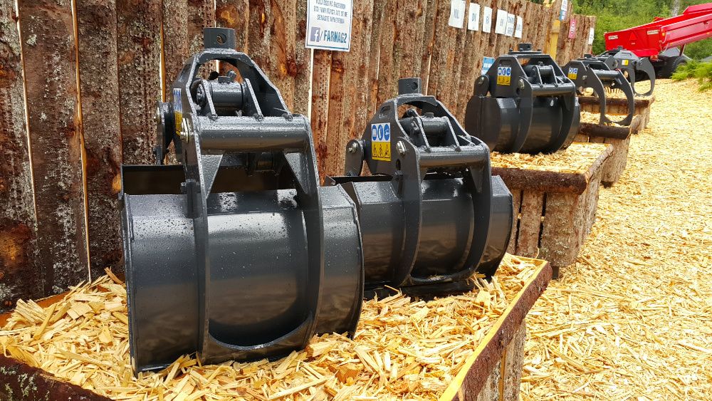 CHWYTAK 0.20 kleszcze do drewna Koparka PRZYCZEPA Żuraw HDS Dźwig KX28