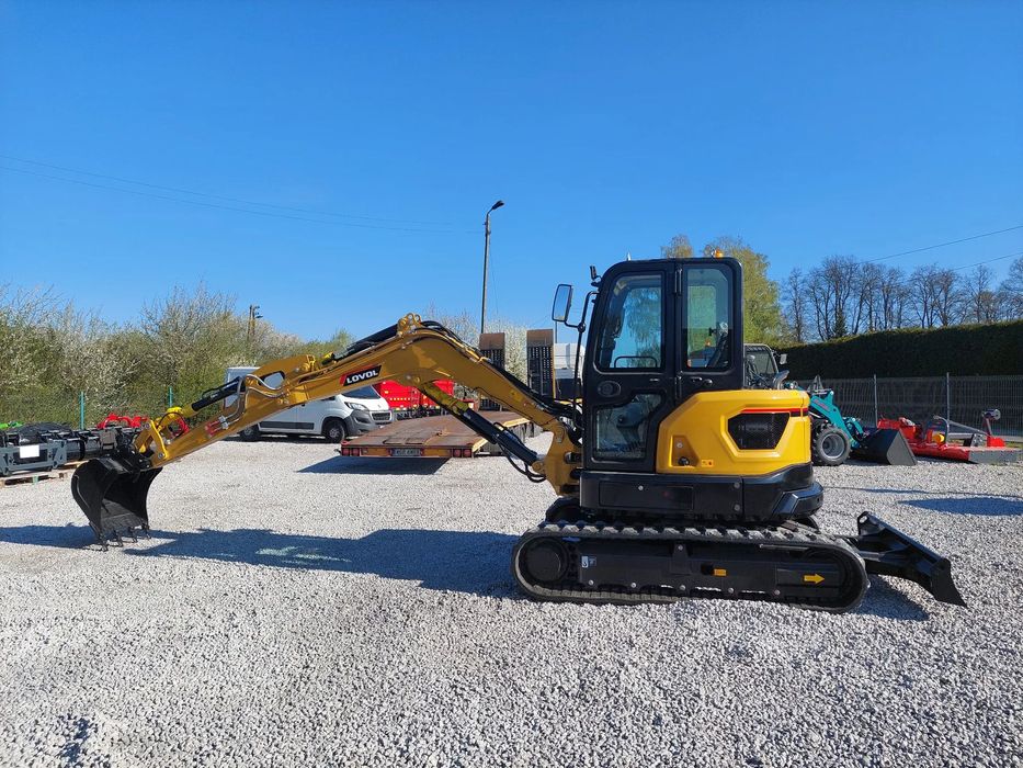 LOVOL FR55F-u  Nowa Minikoparka Lovol FR55 Klima Silnik Kubota Finansowanie Gw.3lata