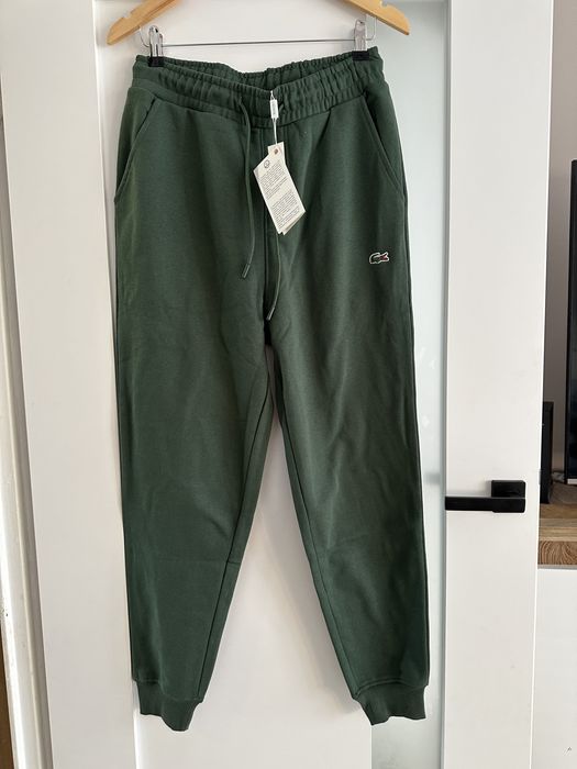 Piękny dres męski L butelkowa zieleń nowy L