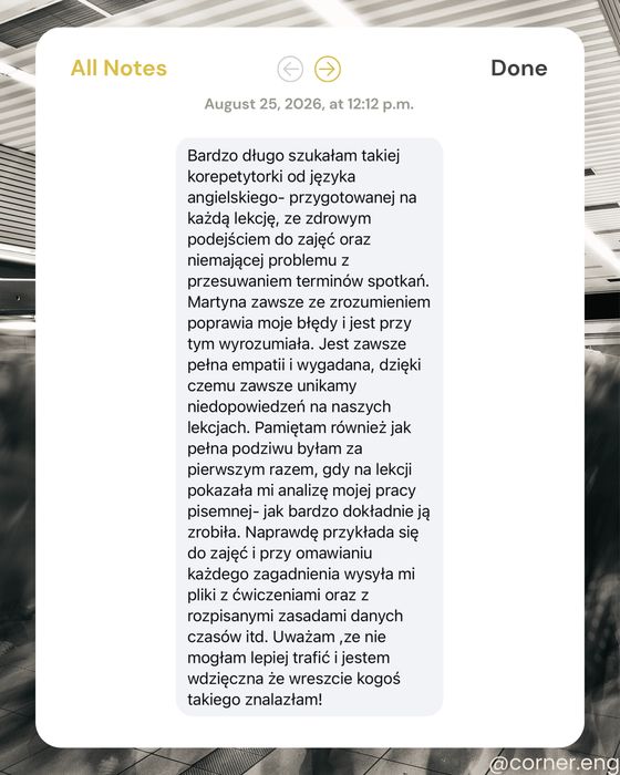 korepetycje zajęcia angielski online | corner.eng